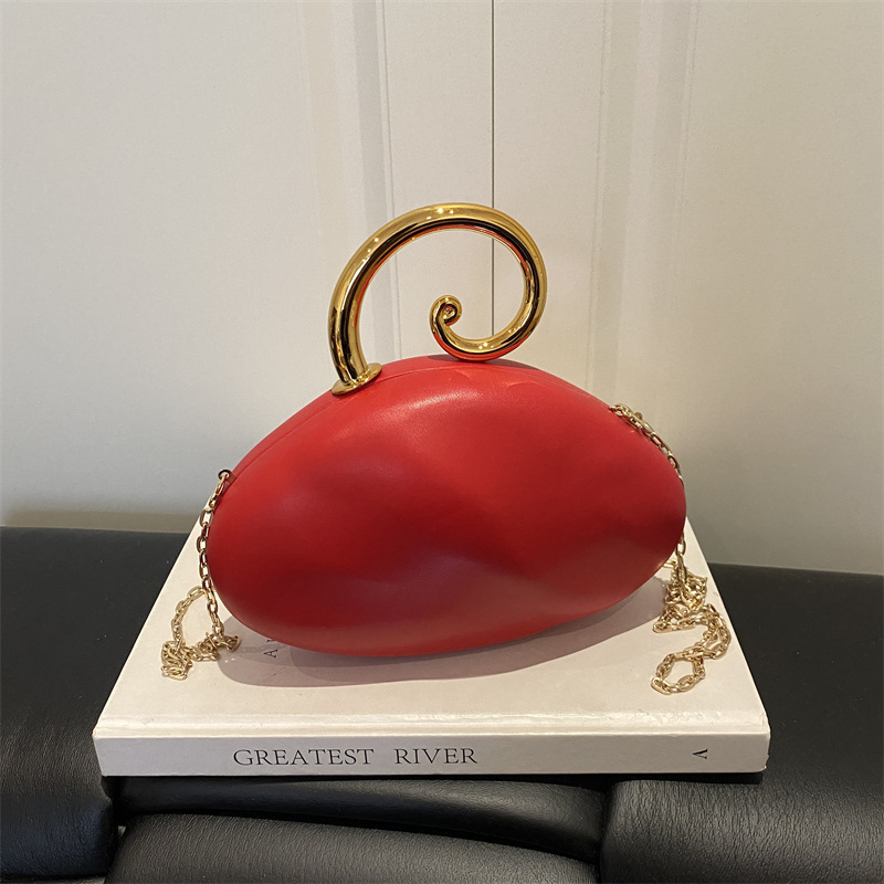 Mini Bag Evening Clutch - Luksusowa, zakrzywiona mini torebka kopertówka w
