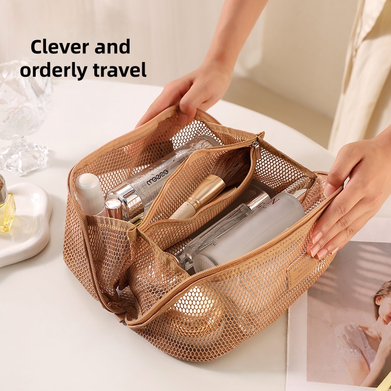 Luxury Bags China Wholesale - Hurtowa Dostawa Fabryczna Przezroczysta Siatkowa Kosmetyczka