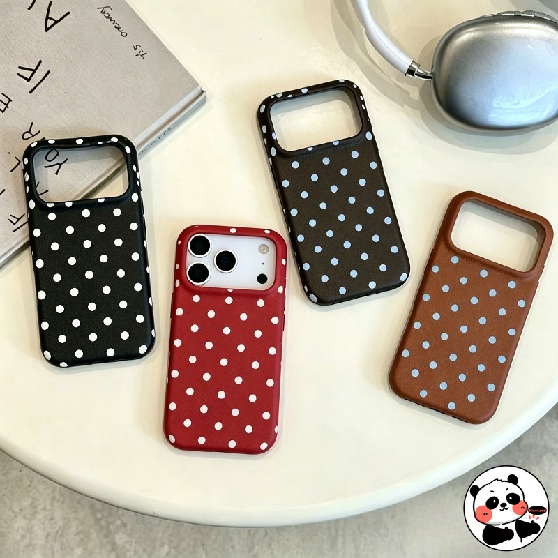 Luxury Bags India - Urocze etui na telefon w kropki
