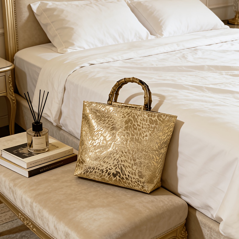 Luxury Bags Tote - Lekka, luksusowa torebka damska z żakardową
