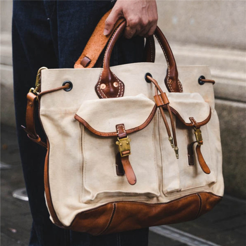 Luxury Bags Made In China - Vintage designerska, ręcznie robiona torba męska