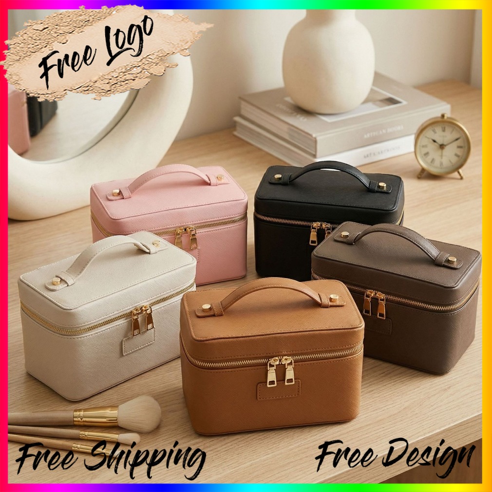 Luxury Bags Wholesale - Luksusowa kosmetyczka ze skóry ze wzorem