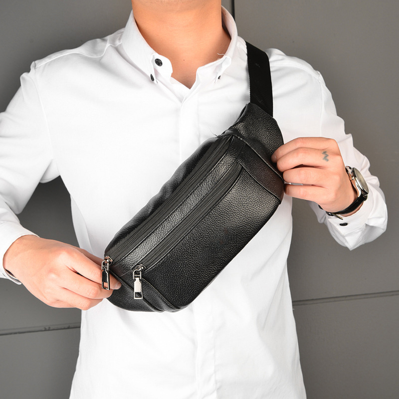 Half Moon Bag Suede - Męskie torby na klatkę piersiową z