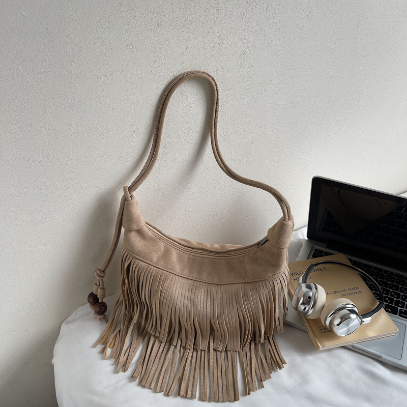 Modna Retro Zamszowa Torebka n – Half Moon Bag Suede recenzja i cena