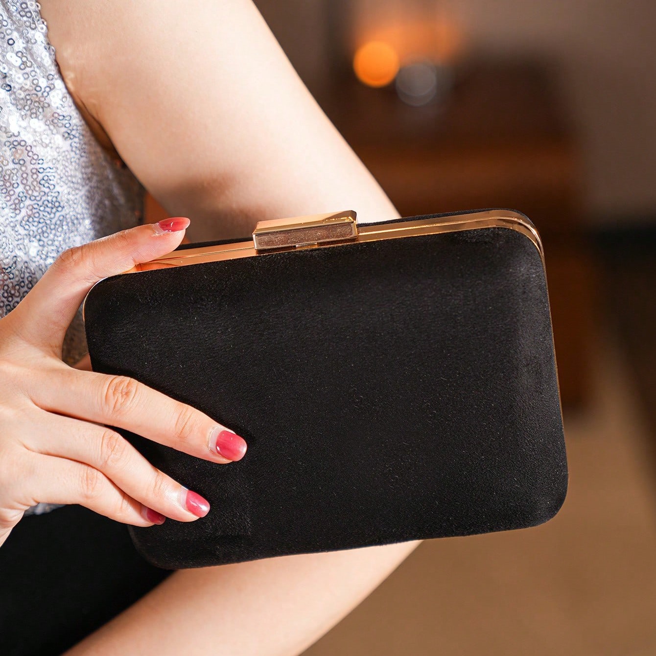 Mini Eleganckie Aksamitne Kope – Mini Bag Evening Clutch recenzja i cena