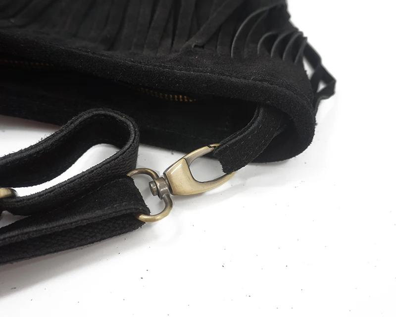 Damska prawdziwej skóry zamszo – Half Moon Bag Suede recenzja i cena