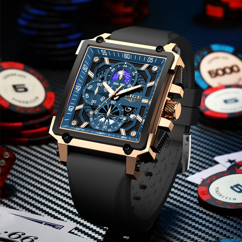 Nowe męskie zegarki LIGE Top m – Luxury Bags Brands List recenzja i cena