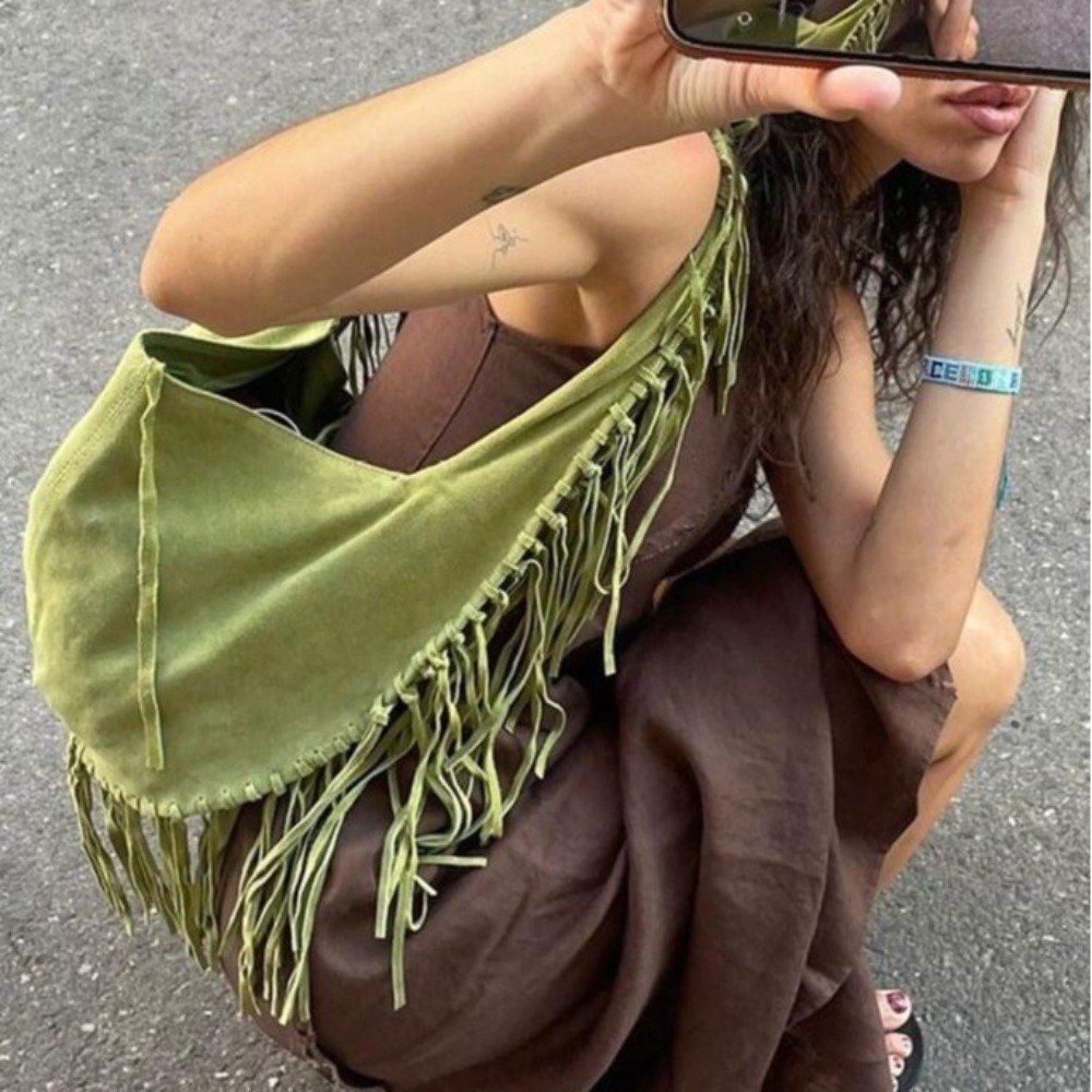 Nowe długie damskie torby na r – Half Moon Bag Suede recenzja i cena