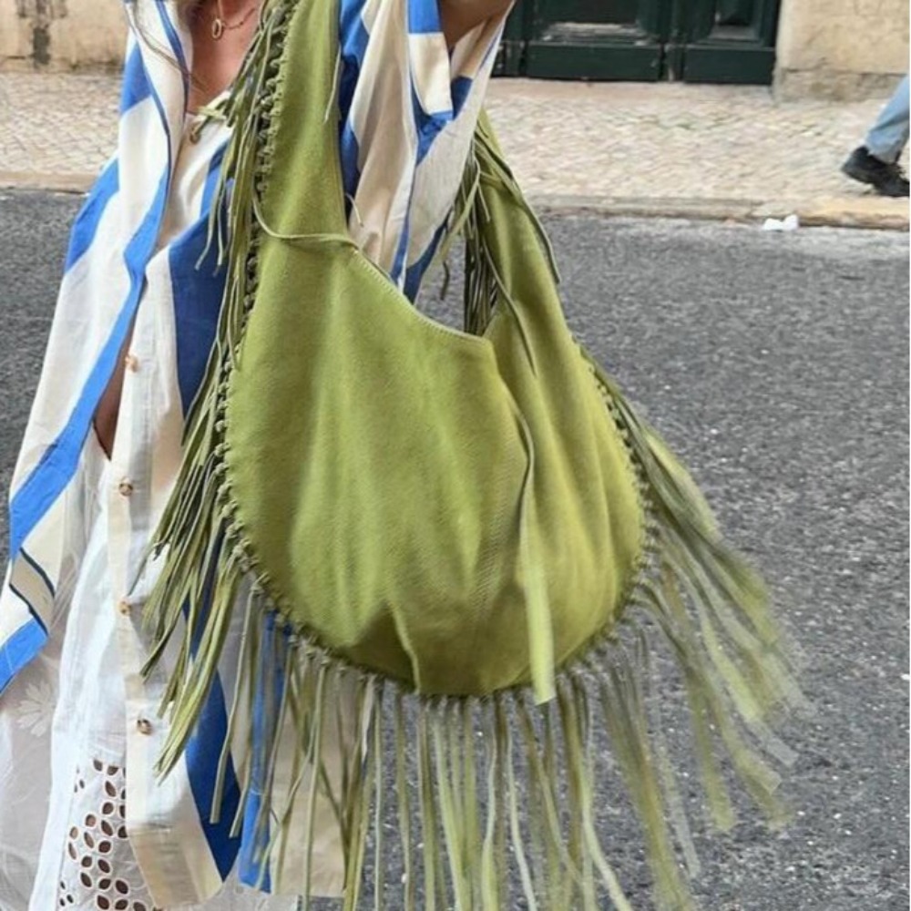 Nowe długie damskie torby na r – Half Moon Bag Suede recenzja i cena